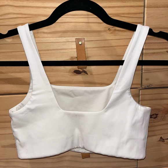 Girlfriend Collective Tommy Bra in Ivory - Picture 3 of 3